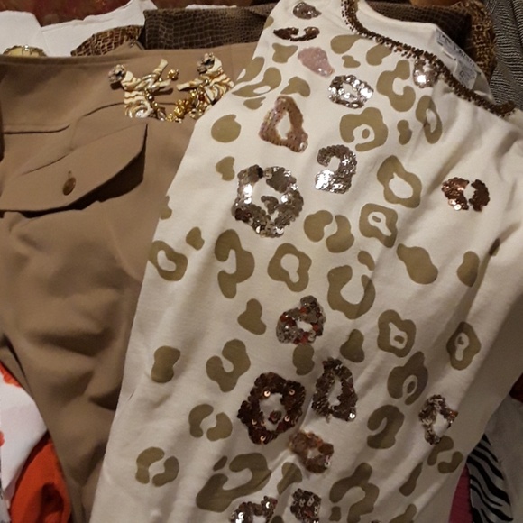 Cache a gorgeous camel pants size 14 - Picture 1 of 4